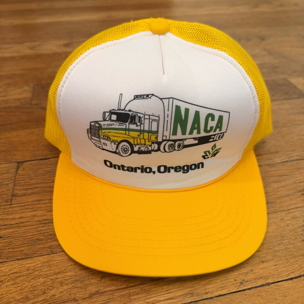 Vintage 80s NACA Trucking Co. Ontario, OR Trucker Hat